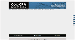Desktop Screenshot of cox-cpa.com